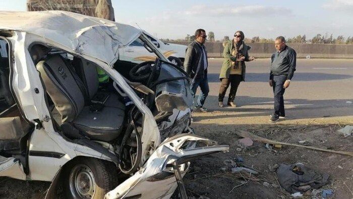إصابة 5 أشخاص إثر انقلاب ميكروباص بالسلام إصابة 5 أشخاص إثر انقلاب ميكروباص بالسلام