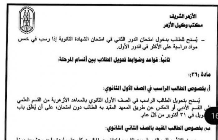 كل ما يتعلق بضوابط العمل في المعاهد الأزهرية .. ما يخص الطلاب والأساتذة - خليج نيوز