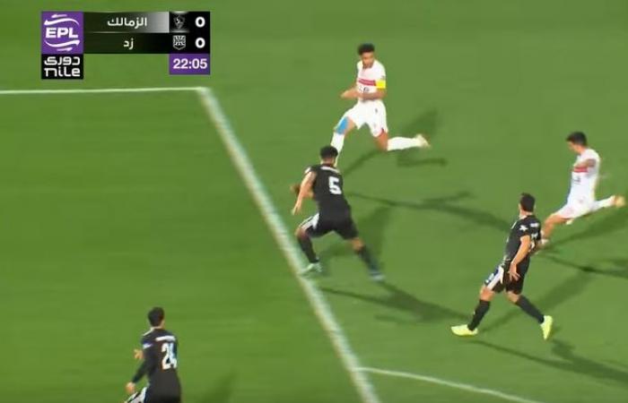 التعادل الإيجابي يحكم نتيجة الشوط الأول لمباراة الزمالك وزد في الدوري