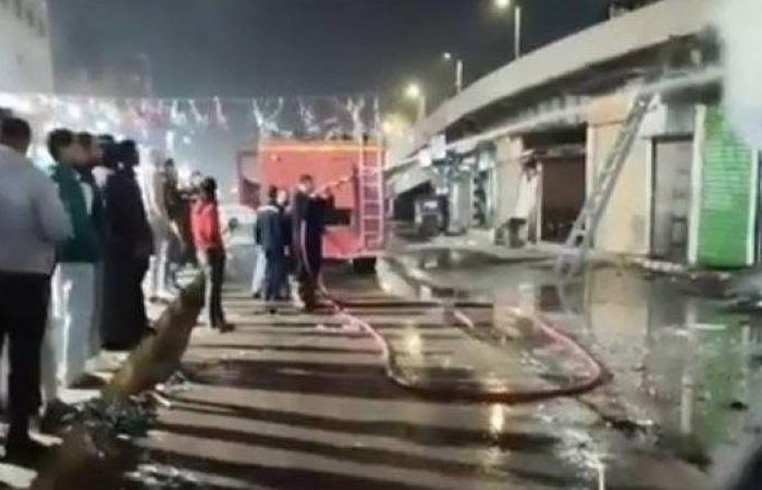 السيطرة على حريق نشب في محل موبايلات بالبدرشين - خليج نيوز