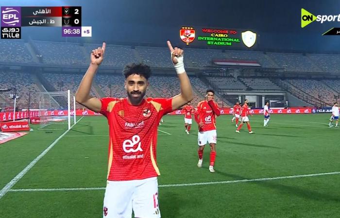 الدوري المصري الممتاز: مروان عطية يسجل الهدف الثاني للنادي الأهلي في مرمى طلائع الجيش من ركلة جزاء في الدقيقة 96