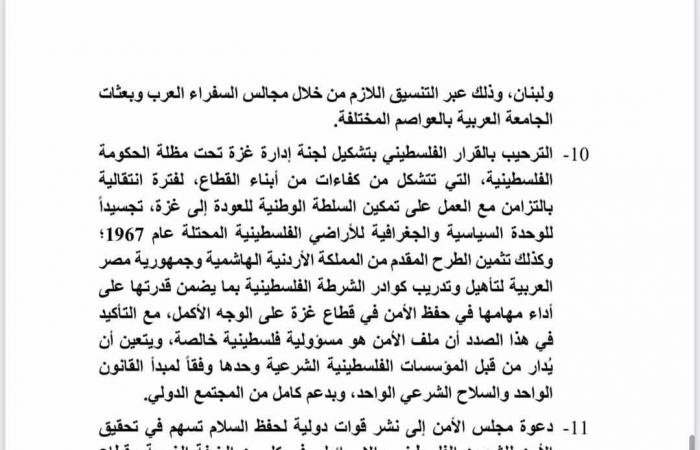 الرئيس السيسي يعلن اعتماد البيان الختامى للقمة العربية وخطة مصر لإعمار غزة - خليج نيوز