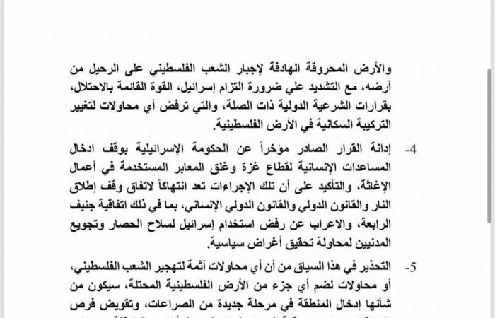 الرئيس السيسي يعلن اعتماد البيان الختامى للقمة العربية وخطة مصر لإعمار غزة - خليج نيوز