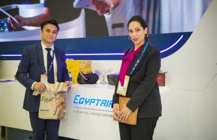 مناقشات واتفاقيات جديدة .. حضور مميز لمصر للطيران خلال معرض سوق السفر العربي ATM - خليج نيوز