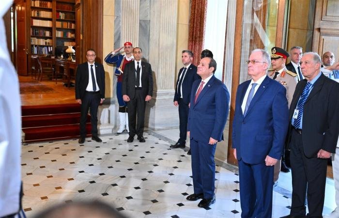 صور ترصد نشاط الرئيس السيسي اليوم في اليونان - خليج نيوز