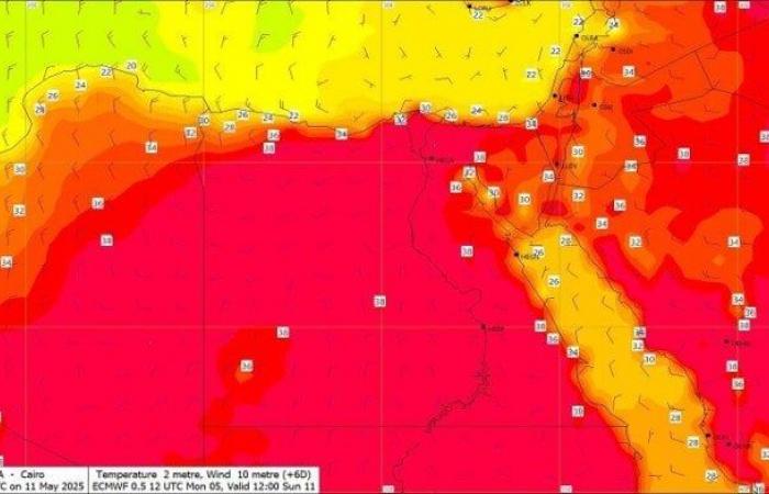 ارتفاع درجات الحرارة.. حالة الطقس اليوم الخميس 8 مايو 2025 - خليج نيوز