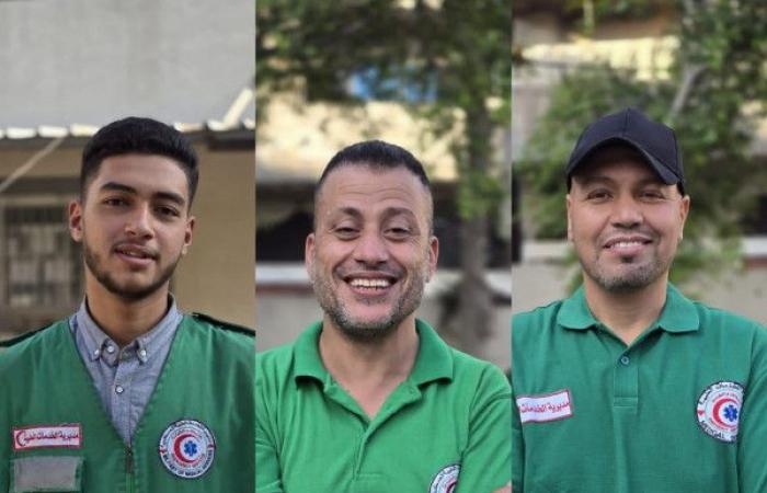 استشهاد ثلاثة مسعفين وصحفي بقصف إسرائيلي استهدفهم أثناء عملهم في مدينة غزة