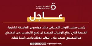 "النواب الأمريكى": العاصفة الشتوية لن تمنع اجتماع الكونجرس للتصديق على انتخاب ترامب خليج نيوز