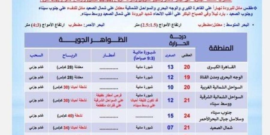 «أمطار وشبورة على هذه المناطق».. الأرصاد تحذر من حالة الطقس اليوم السبت 14 ديسمبر 2024 - خليج نيوز