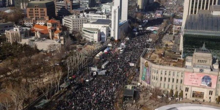 مظاهرات في كوريا الجنوبية للمطالبة باعتقال الرئيس السابق - خليج نيوز