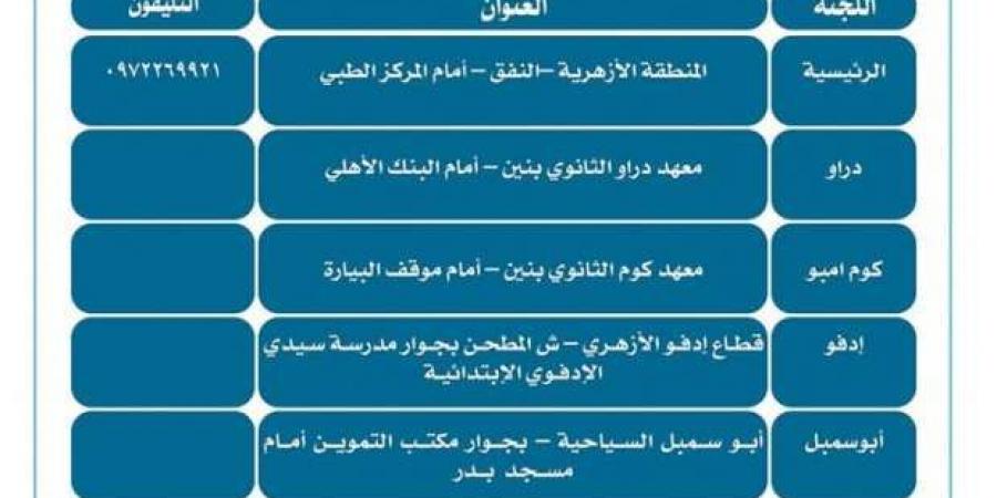 6 لجان لإصدار الفتاوى الشرعية في أسوان.. اعرف الأماكن ومواعيد العمل - خليج نيوز