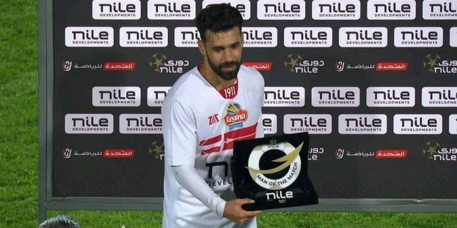 عبد الله السعيد يحصد جائزة الأفضل في مباراة الزمالك والجونة - خليج نيوز