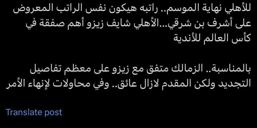 مهيب عبدالهادي: الأهلي شايف زيزو أهم صفقة - خليج نيوز