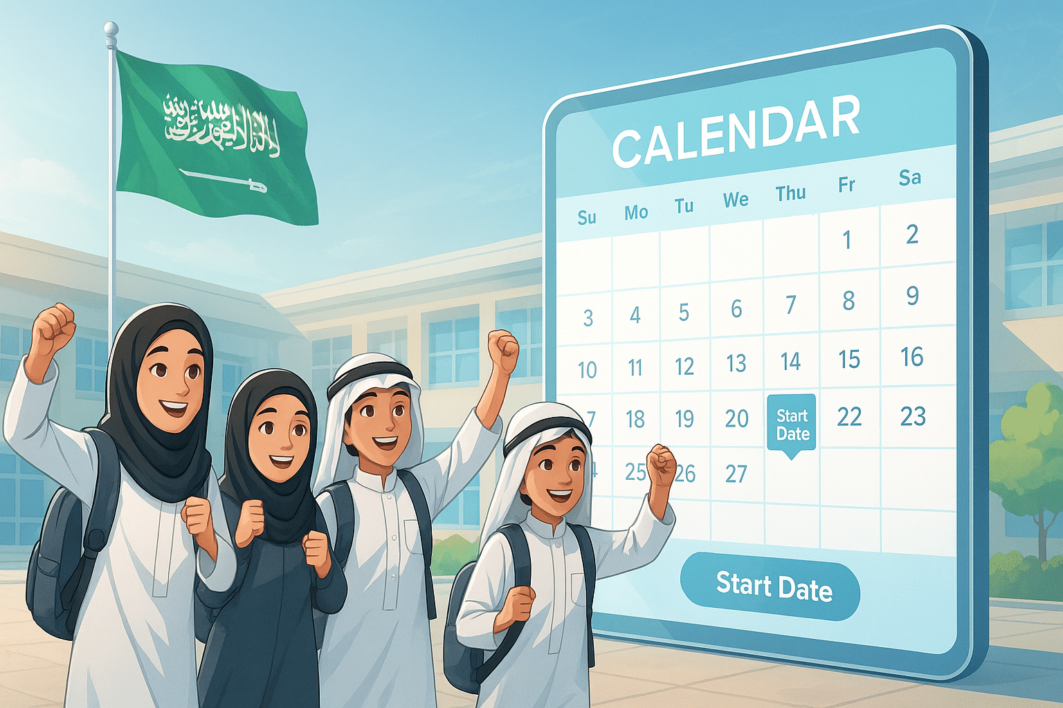 جدول الإجازات المطولة 1447